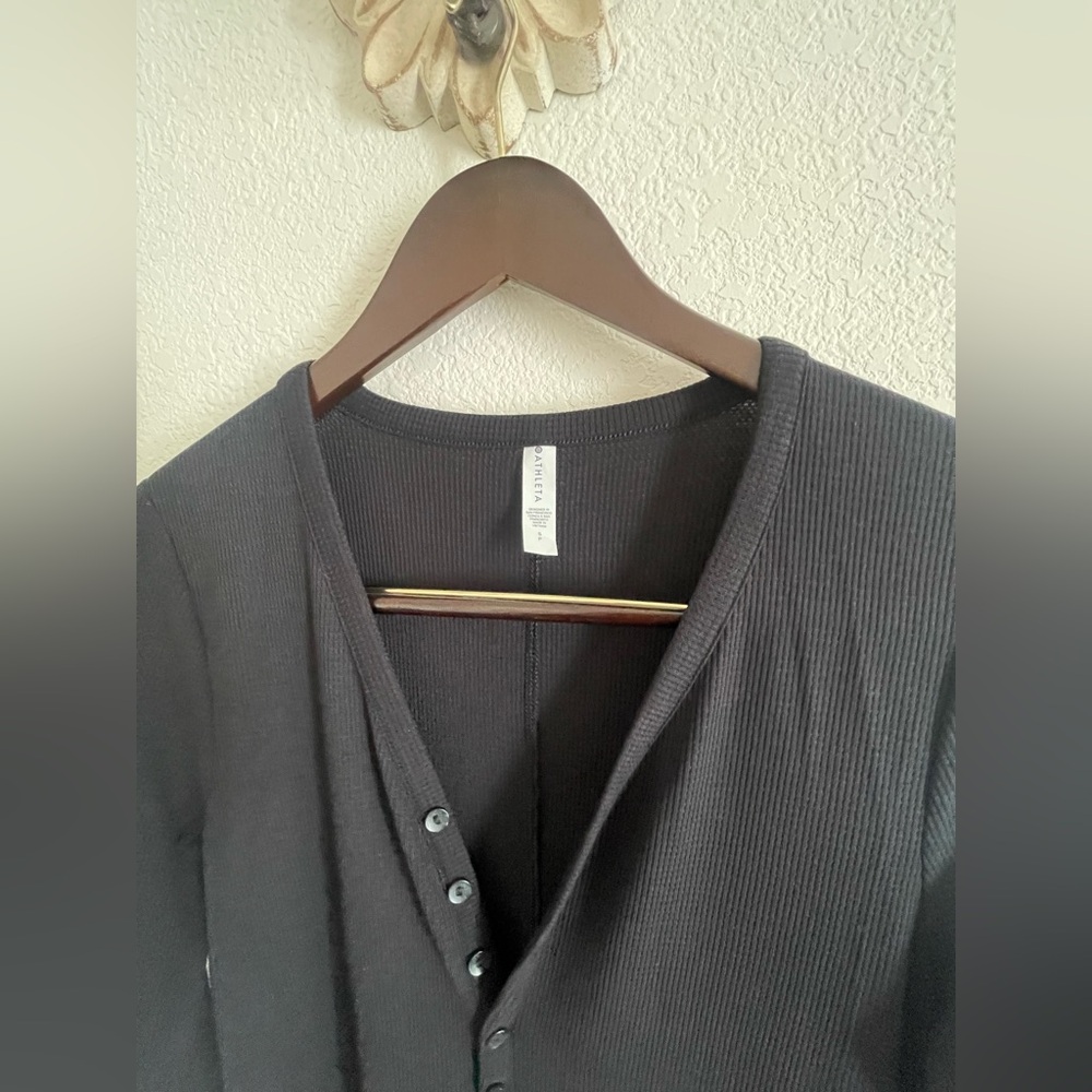 Athleta Wind Down Sleep Romper with Button Placket - image 2